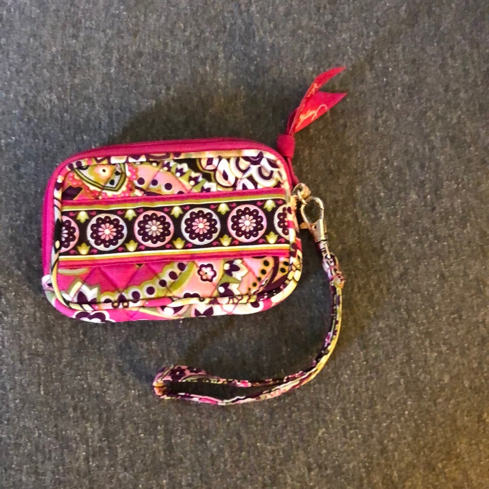 Vera Bradley Clip and Zip mini wallet.